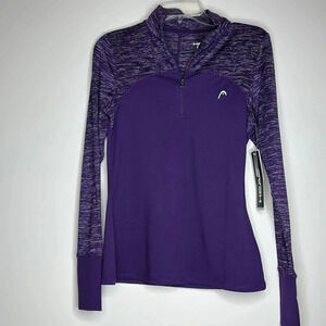Head | women’s Tennis Pickle ball Athletic 1/4 zip pullover | purple | XS | NWT